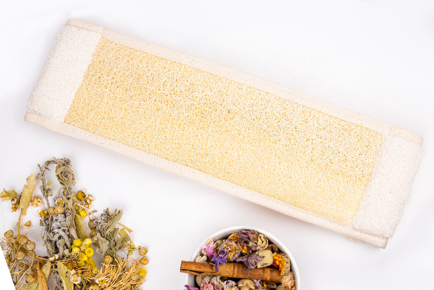 Luffa Exfoliating Back Sponge / Doğal Kabak Lifi – Uzun Sırt Kesesi